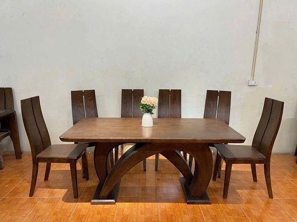 Bộ Bàn Ăn 6 Ghế Gỗ Sồi Nga Hiện Đại BA11