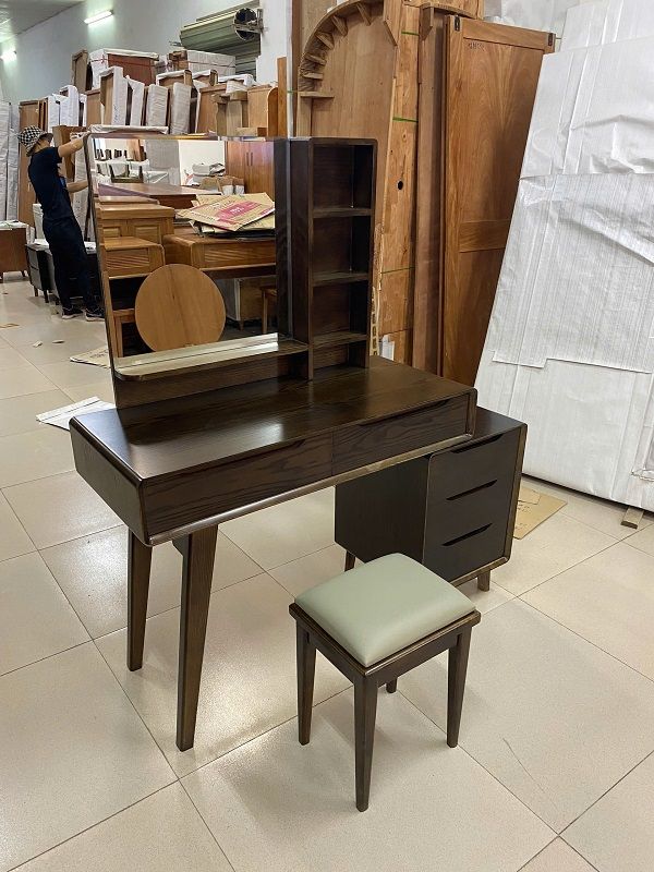 Bàn Phấn Gỗ Mun 1m Hiện Đại DK-BP56