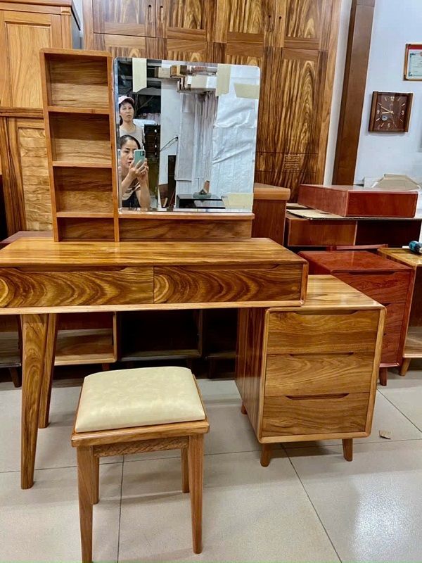Bàn Phấn 1m Hương Xám Hiện Đại DK-BP38