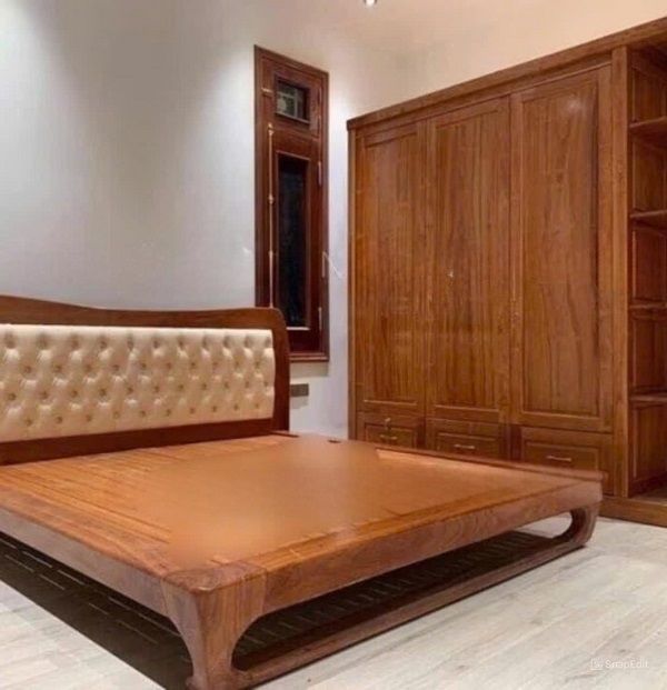 Bộ Giường Tủ 2 Món Gỗ Cẩm CB57