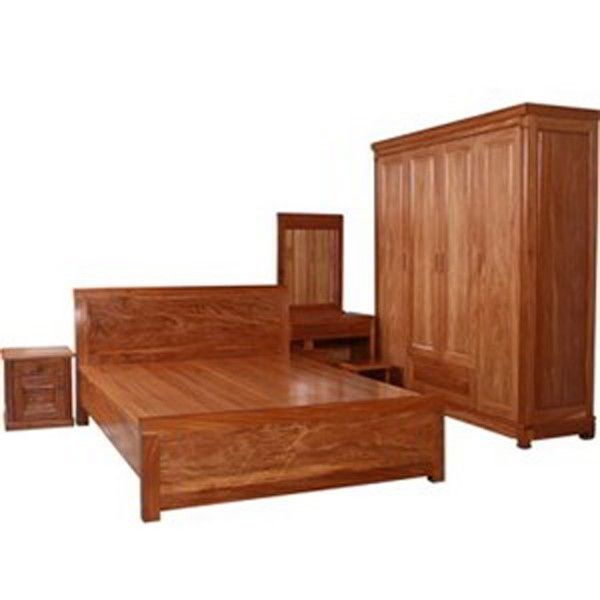 Combo Giường Tủ Gỗ Hương Đá CB43