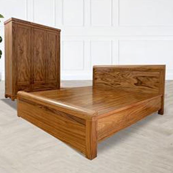 Bộ Giường Tủ Gỗ Hương Xám CB33