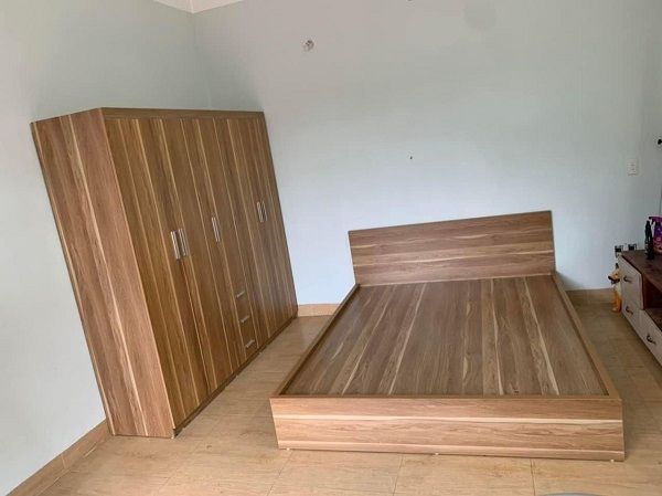 Combo Giường Tủ Gỗ Công Nghiệp CB17