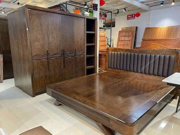 Combo Giường Tủ 2 Món Gỗ Mun CB63