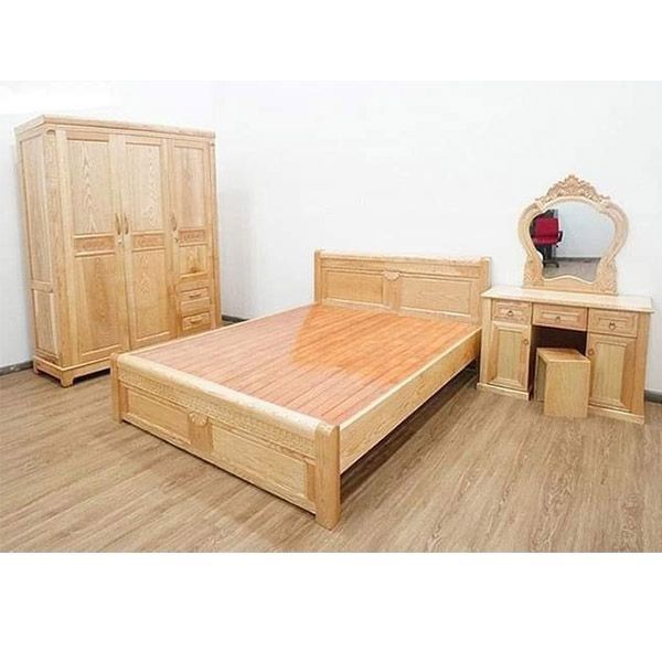 Combo Giường Tủ Gỗ Sồi Nga CB11