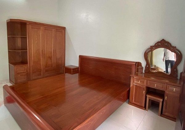 Bộ Giường Tủ 3 Món Gỗ Xoan Đào CB27