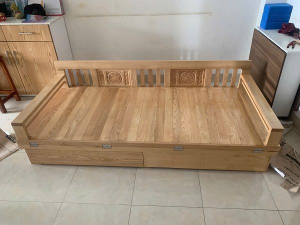 Ghế Gấp Gỗ Sồi Nga Ngăn Kéo DK-G206