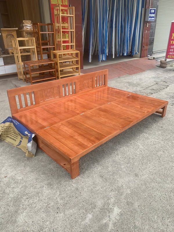 Giường Gấp Gỗ Sồi Màu DK-G213