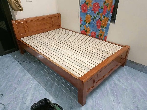Giường Ngủ 1m2 Gỗ Xoan DK-G204