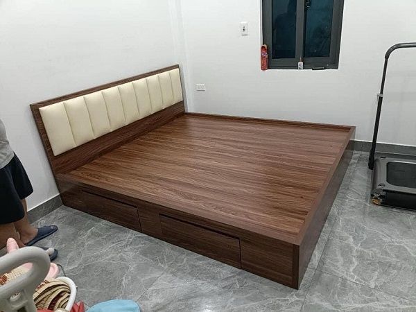 Giường MDF Ngăn Kéo Đầu Bọc Đệm DK-G103