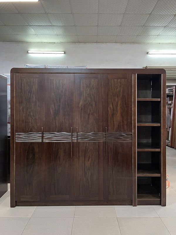 Tủ Áo 5 Cánh Sóng Gỗ Mun Hiện Đại DK-T212