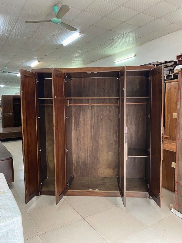 Tủ Áo 4 Cánh Sóng Gỗ Mun DK-T203