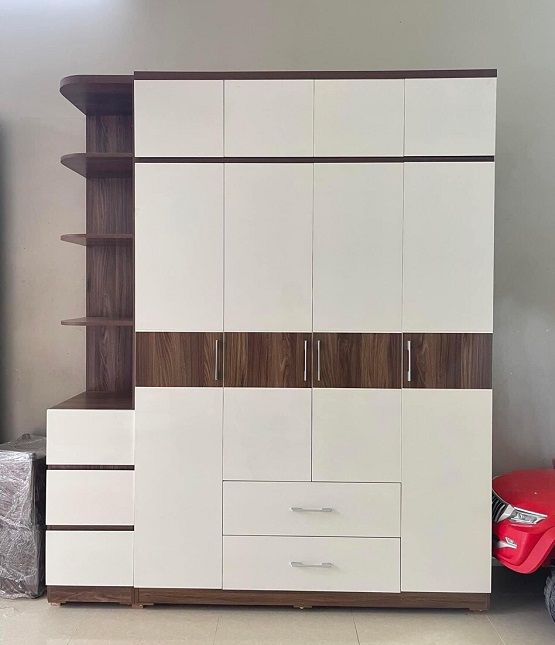 Tủ Áo MDF 4 Cánh Cao Có Kệ Góc DK-T111