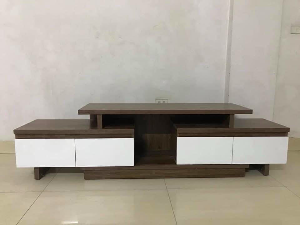 Kệ Tivi Gỗ MDF Thái Lan 2 đầu rút DK-K38