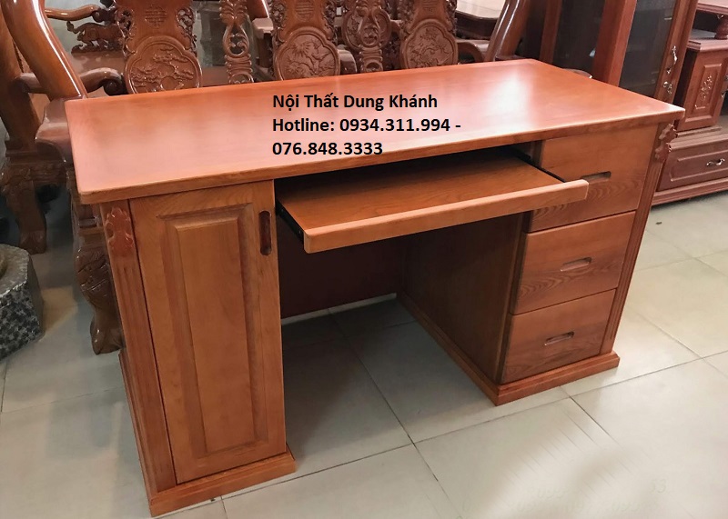 Bàn Làm Việc gỗ Xoan Đào 1m4 DK-BLV15