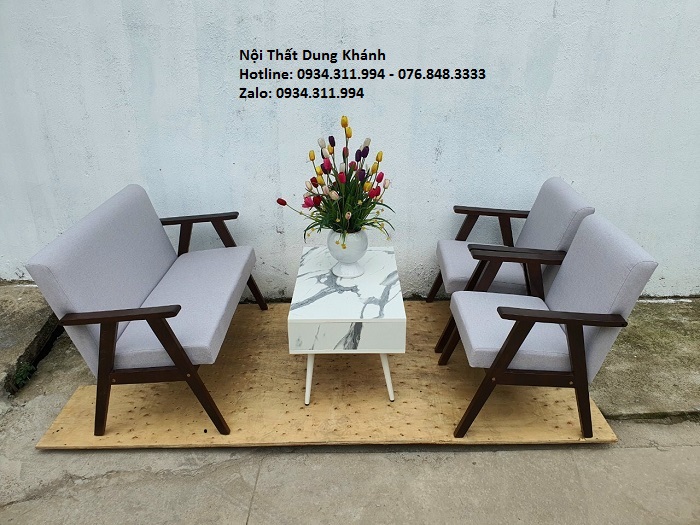 Bộ Bàn Ghế Sofa Đệm Tay Dẹt Hàng Đẹp DK-BG05